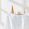 Obrus Plamoodporny 130x180 Na Stół AURA biały Gładki Tradycyjny Room99