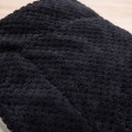 Koc Z Mikrofibry 150x200 SHERPA czarny Ciepły Gruby Miękki Na Prezent Pled