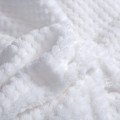 Koc Z Mikrofibry 150x200 SHERPA biały Ciepły Gruby Miękki Na Prezent Pled