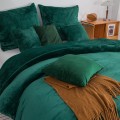 Pościel Z Mikrofibry MIŚ 200x220 COZY zielony Ciepła Zimowa Gruba Komplet