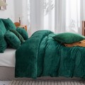 Pościel Z Mikrofibry MIŚ 200x220 COZY zielony Ciepła Zimowa Gruba Komplet