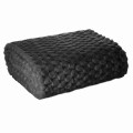 Koc Narzuta Pled 150x200 Design91 CINDY 6 czarny Eurofirany Tłoczony 3D