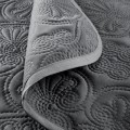 Narzuta Na Łóżko 220x240 Pikowana LEILA ciemnoszary Room99 Designerska
