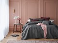Narzuta Na Łóżko 220x240 Pikowana LEILA ciemnoszary Room99 Designerska