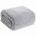 Koc Narzuta 170x210 Bukla KOALA stal+biały Sherpa Eurofirany Gruby 250gsm