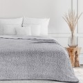 Koc Narzuta 200x220 Bukla KOALA stal+biały Sherpa Eurofirany Gruby 250gsm