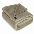 Koc Dwustronny 150x200 Polar Bukla TEDY beż Eurofirany Sherpa Baranek