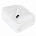 Koc Dwustronny 170x210 Polar Bukla TEDY biały Eurofirany Sherpa Baranek