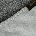 Koc Dwustronny 200x220 Polar Bukla TEDY srebrny Eurofirany Sherpa Baranek