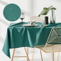 Obrus Plamoodporny 130x180 Na Stół AURA c. zieleń Gładki Tradycyjny Room99