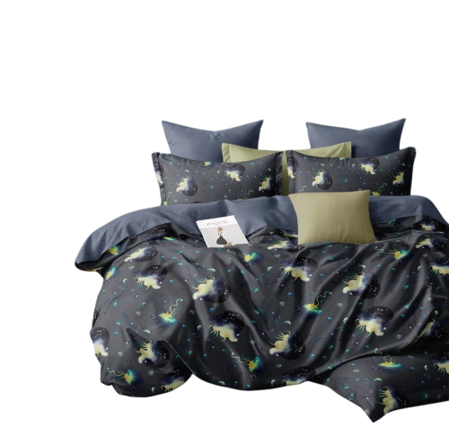 Pościel Bawełna Satynowa 160x200 + 2x70x80 NELA 20 Dwustronna Komplet Wzory