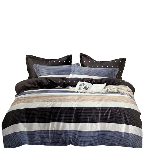 Pościel Bawełna Satynowa 160x200 + 2x70x80 NELA 2 Dwustronna Komplet Wzory