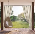 Zasłona 155x260 Na Taras GARDEN Na Rzep j. Beż Wodoodporna Do Altany
