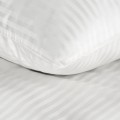 Pościel Bawełniana W Prążki 160x200 VERA biała Komplet Eurofirany Hotelowa