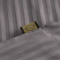 Pościel Bawełniana W Prążki 160x200 VERA stalowy Komplet Eurofirany Hotelowa