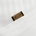 Pościel Bawełniana W Prążki 140x200 VERA biała Komplet Eurofirany Hotelowa