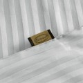 Pościel Bawełniana W Prążki 140x200 VERA srebrny Komplet Eurofirany Hotelowa