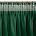 Zasłona Na Taśmie Welwetowa 140x270 NAIRA zielony+złoty Eurofirany Haczyki