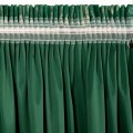 Zasłona Na Taśmie Welwetowa 140x270 NAIRA zielony+złoty Eurofirany Haczyki
