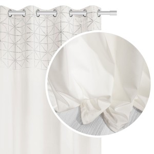 Zasłona welurowa przelotki 140x250 GLOSSY biały