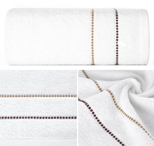 Ręcznik Frotte 70x140 Eurofirany SUZI biały 500gsm Kąpielowy Chłonny  