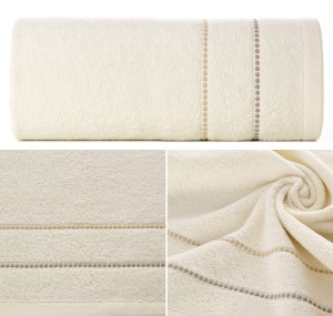 Ręcznik Frotte 50x90 Eurofirany SUZI krem 500gsm Kąpielowy Chłonny  