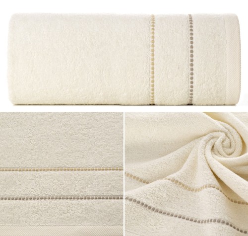 Ręcznik Frotte 50x90 Eurofirany SUZI krem 500gsm Kąpielowy Chłonny  