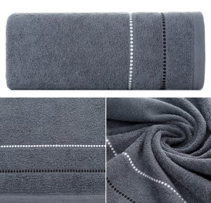 Ręcznik Frotte 50x90 Eurofirany SUZI popiel 500gsm Kąpielowy Chłonny  