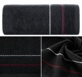 Ręcznik Frotte 50x90 Eurofirany SUZI czarny 500gsm Kąpielowy Chłonny  