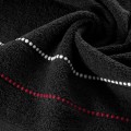 Ręcznik Frotte 50x90 Eurofirany SUZI czarny 500gsm Kąpielowy Chłonny  