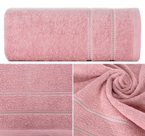 Ręcznik Frotte 50x90 Eurofirany SUZI pudrowy 500gsm Kąpielowy Chłonny  