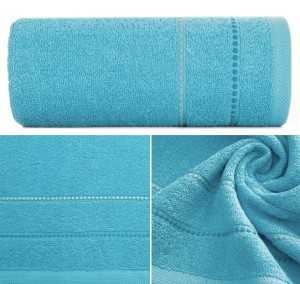 Ręcznik Frotte 50x90 Eurofirany SUZI niebieski 500gsm Kąpielowy Chłonny  