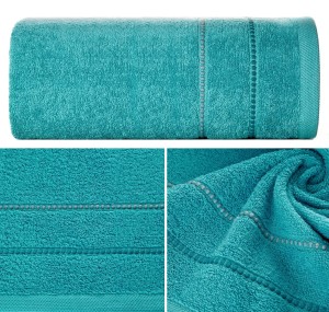 Ręcznik Frotte 50x90 Eurofirany SUZI turkus 500gsm Kąpielowy Chłonny  