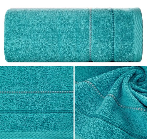 Ręcznik Frotte 50x90 Eurofirany SUZI turkus 500gsm Kąpielowy Chłonny  