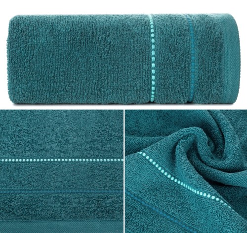 Ręcznik Frotte 50x90 Eurofirany SUZI c. turkus 500gsm Kąpielowy Chłonny  