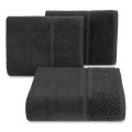 Ręcznik Frotte 50x90 Eurofirany IBIZA czarny 550gsm Kąpielowy Chłonny 