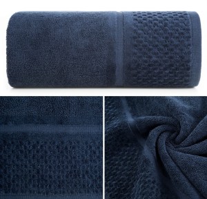 Ręcznik Frotte 50x90 Eurofirany IBIZA granat 550gsm Kąpielowy Chłonny 