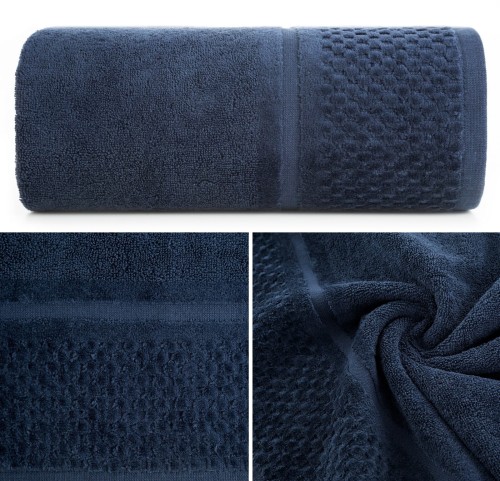 Ręcznik Frotte 50x90 Eurofirany IBIZA granat 550gsm Kąpielowy Chłonny 