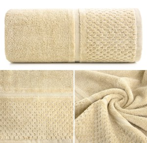 Ręcznik Frotte 50x90 Eurofirany IBIZA beżowy 550gsm Kąpielowy Chłonny 
