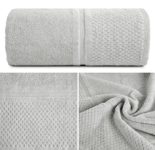 Ręcznik Frotte 50x90 Eurofirany IBIZA stalowy 550gsm Kąpielowy Chłonny 