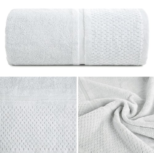 Ręcznik Frotte 50x90 Eurofirany IBIZA srebrny 550gsm Kąpielowy Chłonny 