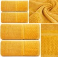 Komplet Ręczników Kąpielowych Eurofirany Frotte 2x50x90 + 2x70x140 musztardowy