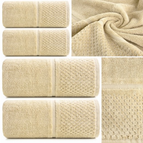 Komplet Ręczników Kąpielowych Eurofirany Frotte 2x50x90 + 2x70x140 beżowy