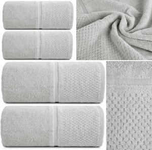 Komplet Ręczników Kąpielowych Eurofirany Frotte 2x50x90 + 2x70x140 stalowy