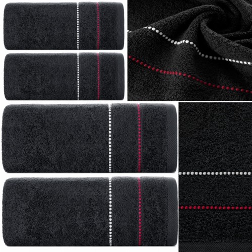 Komplet Ręczników Kąpielowych 500gsm 4szt 2x50x90 + 2x70x140 czarny