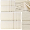 Komplet Ręczników Kąpielowych 500gsm 4szt 2x50x90 + 2x70x140 kremowy