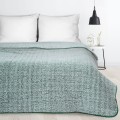 Koc Narzuta 170x210 Bukla KOALA zielony+biały Sherpa Eurofirany Gruby 250gsm