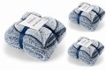 Granatowy Komplet Narzut Na Kanapę i Fotele 200x220 + 2x70x160 Eurofirany