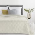 Narzuta Na Łóżko 170x210 Eurofirany SOFIA 4 krem Welwet Pikowana Krata
