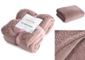 Koc Dwustronny 150x200 Polar Bukla TEDY różowy Eurofirany Sherpa Baranek